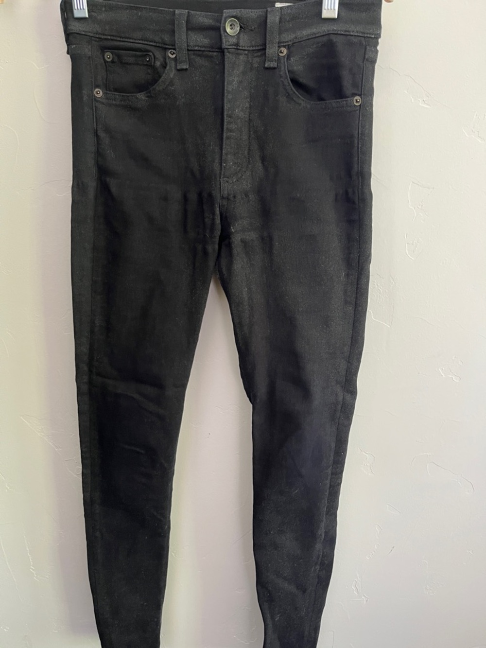rag & bone High-Rise Women's High Rise Skinny Jeans in Black